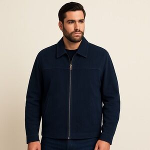 Brandini Genuine Suede‎ Jacket Vintage XXL Navy Robinson’s-May Exclusive